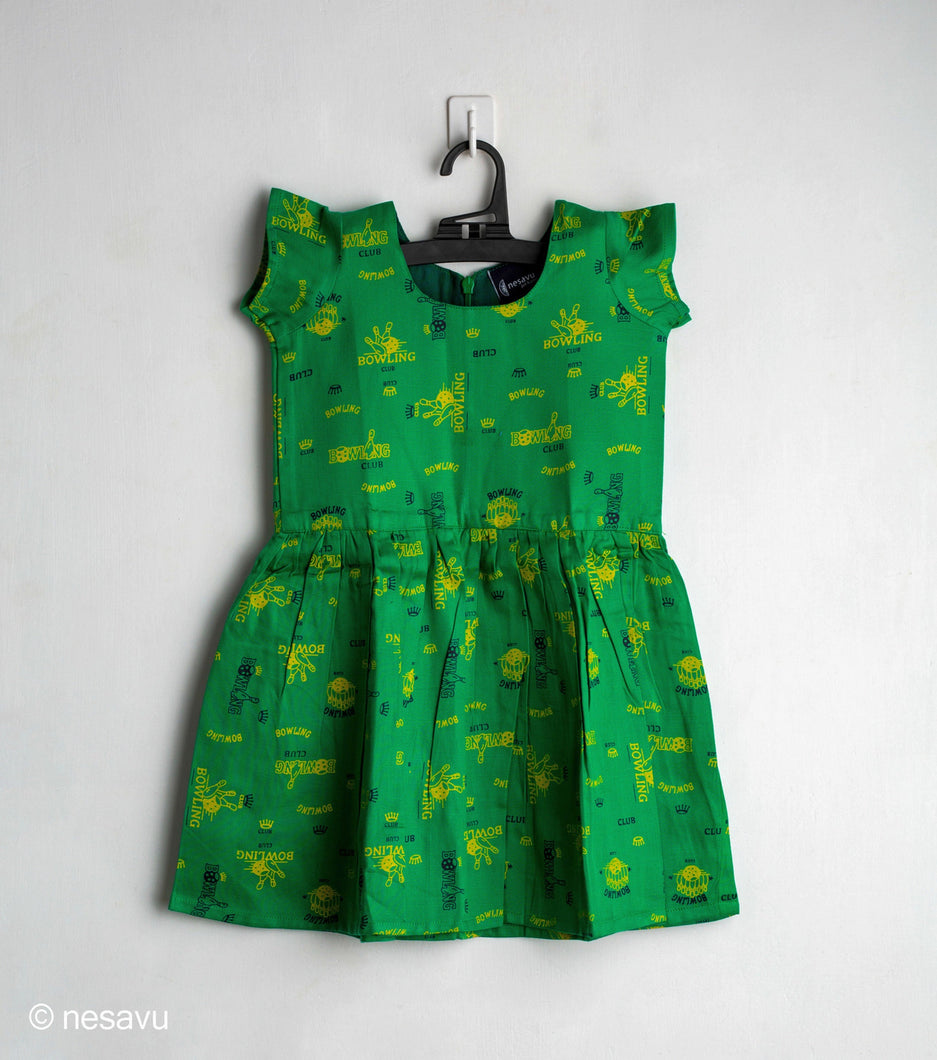 Green Frock With Mega Sleeve/2_3 Years